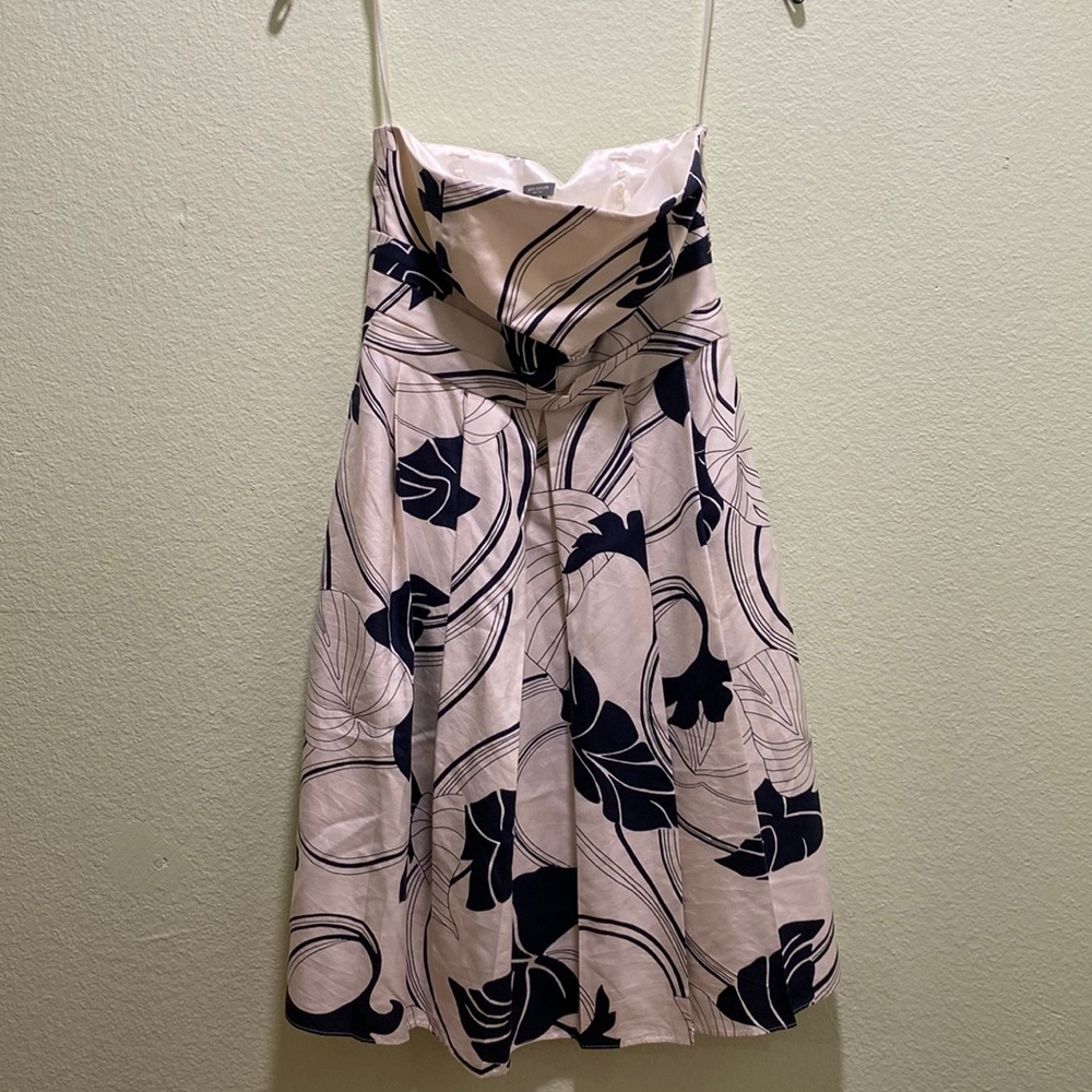 Strapless floral dress